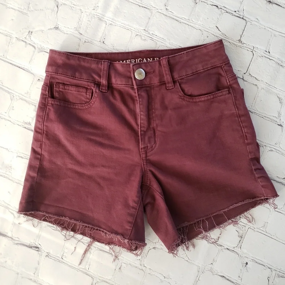 AEO High Rise Shortie Plum 0